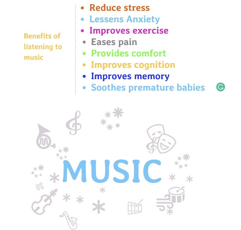 Benefits of listening to music