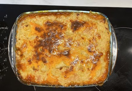 After baking in the oven